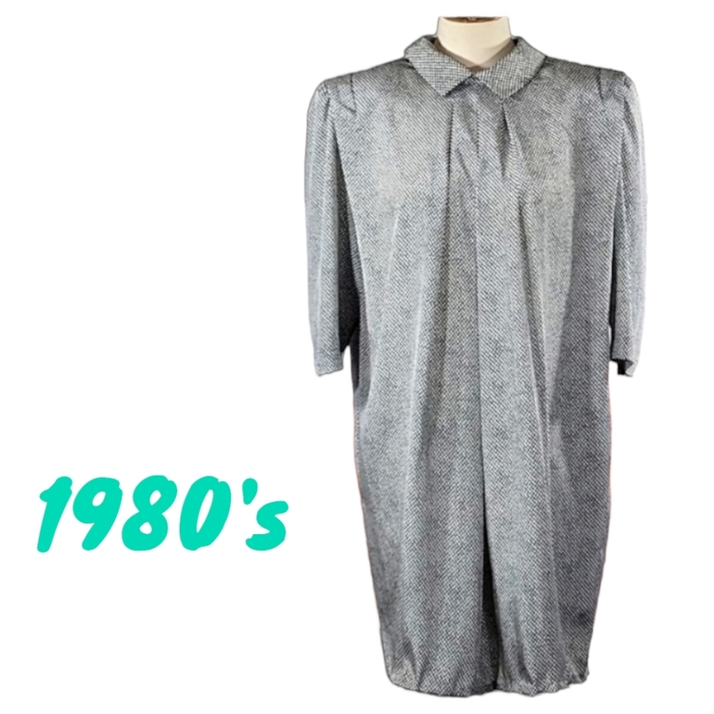 Vintage 1980's Longsleeve Midi Dress